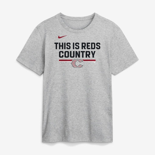 Cincinnati Reds 2026 City Connect Stacked Team Phrase T-Shirt - Heather Gray