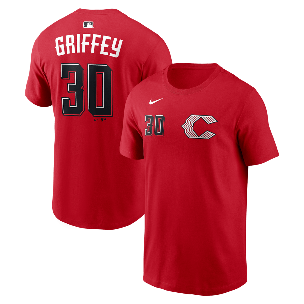 Ken Griffey Jr. 30 Cincinnati Reds Men's 2026 City Connect T-Shirt - Red
