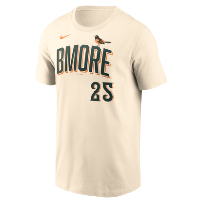 Pete Alonso 25 Baltimore Orioles Men's 2026 City Connect T-Shirt - Natural