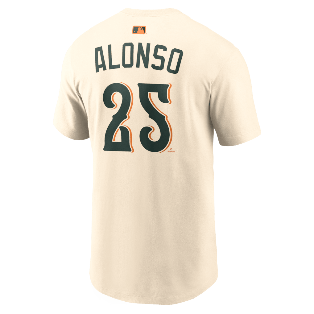 Pete Alonso 25 Baltimore Orioles Men's 2026 City Connect T-Shirt - Natural
