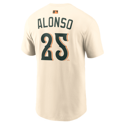 Pete Alonso 25 Baltimore Orioles Men's 2026 City Connect T-Shirt - Natural