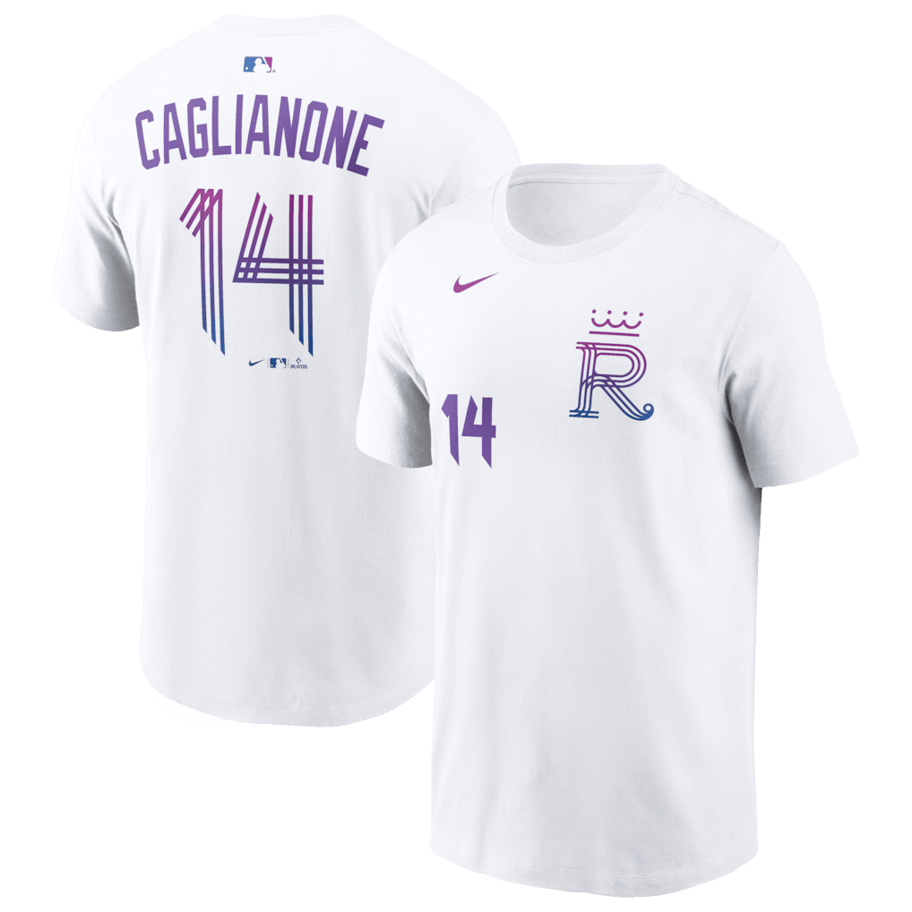 Jac Caglianone 14 Kansas City Royals Men's 2026 City Connect T-Shirt - White