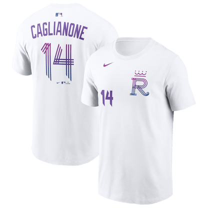 Jac Caglianone 14 Kansas City Royals Men's 2026 City Connect T-Shirt - White