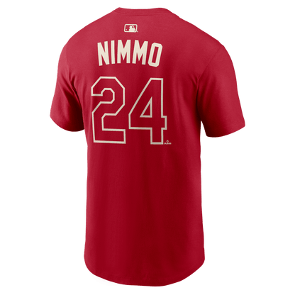 Brandon Nimmo 24 Texas Rangers Men's 2026 City Connect T-Shirt - Red