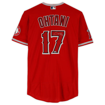 Shohei Ohtani 17 Los Angeles Angels Autographed Jersey - Red