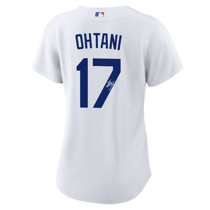 Shohei Ohtani 17 Signed Los Angeles Dodgers Home Jersey - Women White Jersey