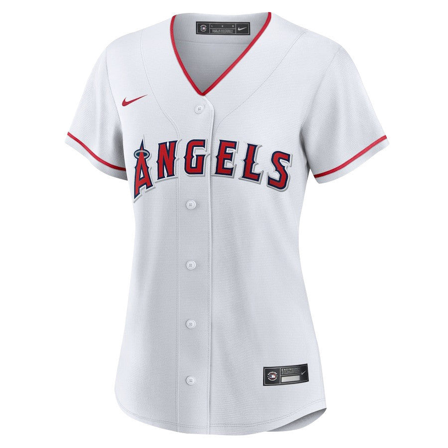 Shohei Ohtani 17 Los Angeles Angels Signed Number 2023 Home Player Women Jersey - White