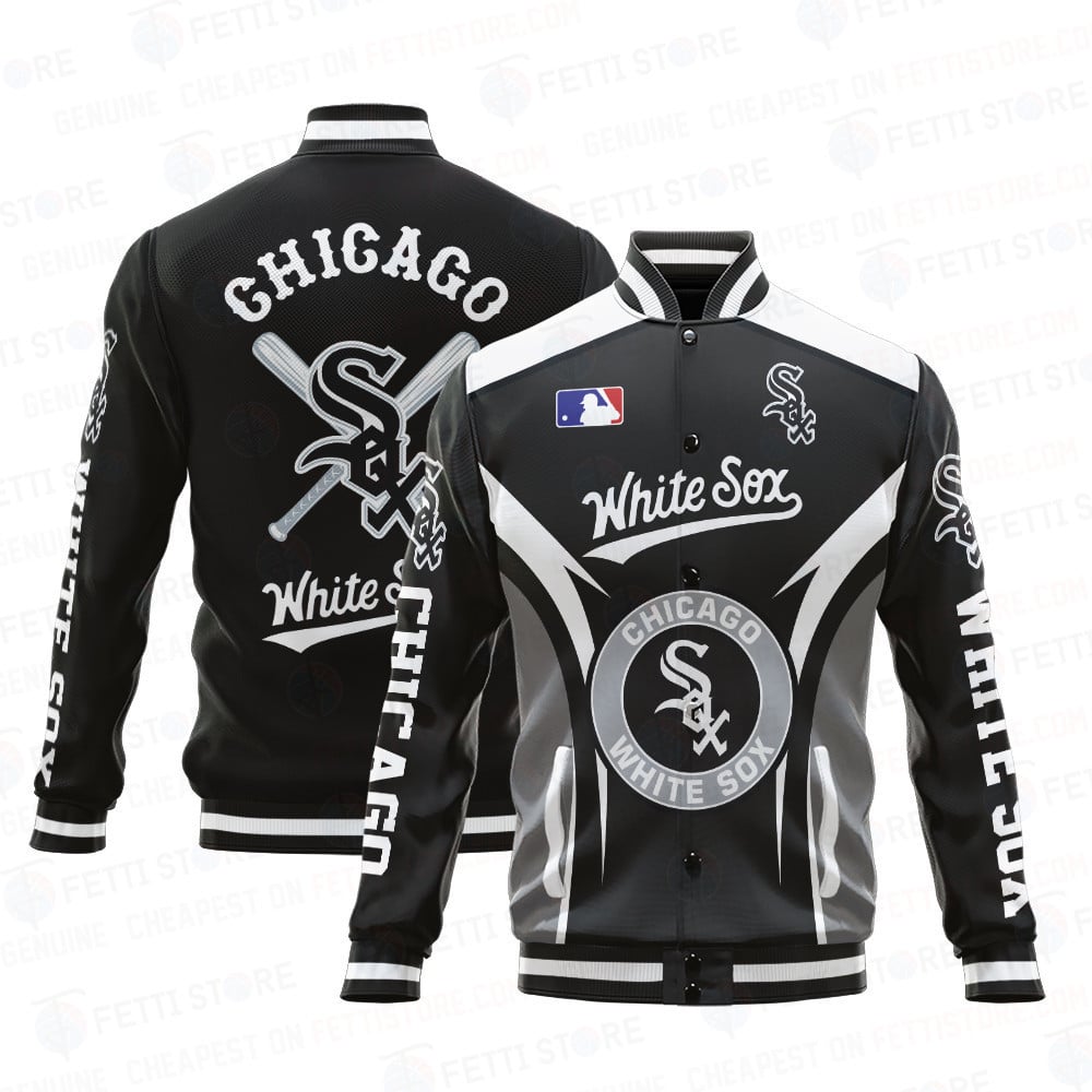 Chicago White Sox Baseball Traditional Pattern AOP Varsity Jacket SH1 - All-Over-Printed Jacket