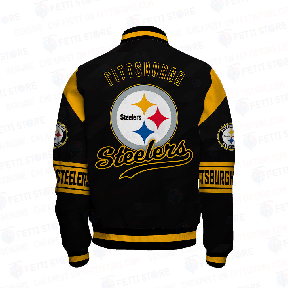 Pittsburgh Steelers American Football League Pattern Varsity Jacket SH1 V2 - All-Over-Printed Jacket