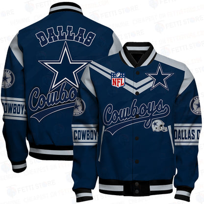 Dallas Cowboys American Football League Pattern Varsity Jacket SH1 V2 - All-Over-Printed Jacket