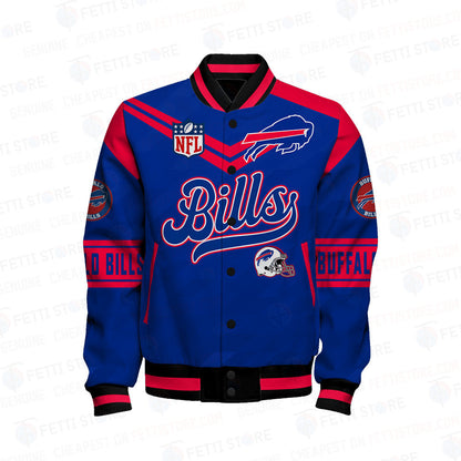 Buffalo Bills American Football League Pattern Varsity Jacket SH1 V2 - All-Over-Printed Jacket
