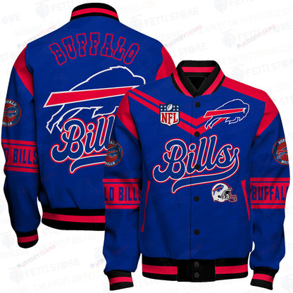 Buffalo Bills American Football League Pattern Varsity Jacket SH1 V2 - All-Over-Printed Jacket