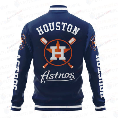 Houston Astros Baseball Traditional Pattern AOP Varsity Jacket SH1 - All-Over-Printed Jacket