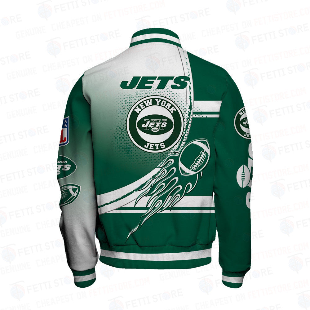 New York Jets American Football League Pattern Varsity Jacket SH1 V3 - All-Over-Printed Jacket