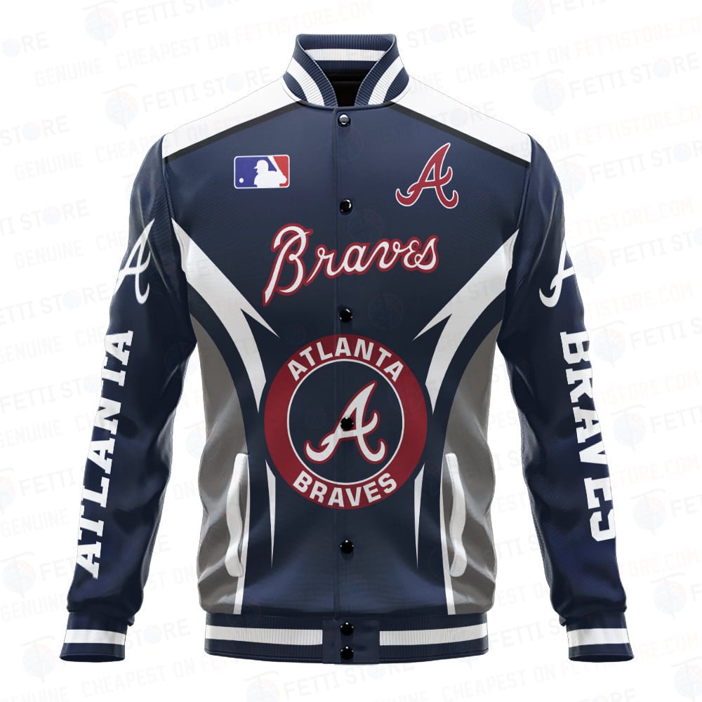 Atlanta Braves Baseball Traditional Pattern AOP Varsity Jacket SH1 - All-Over-Printed Jacket