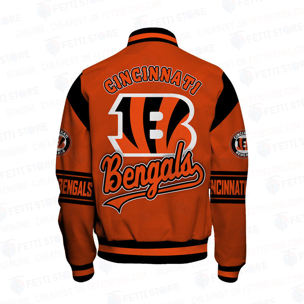 Cincinnati Bengals American Football League Pattern Varsity Jacket SH1 V2 - All-Over-Printed Jacket