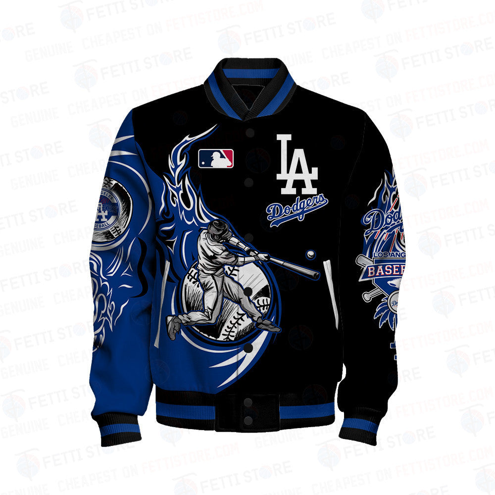 Los Angeles Dodgers Major League Baseball AOP Varsity Jacket - All-Over-Printed Jacket