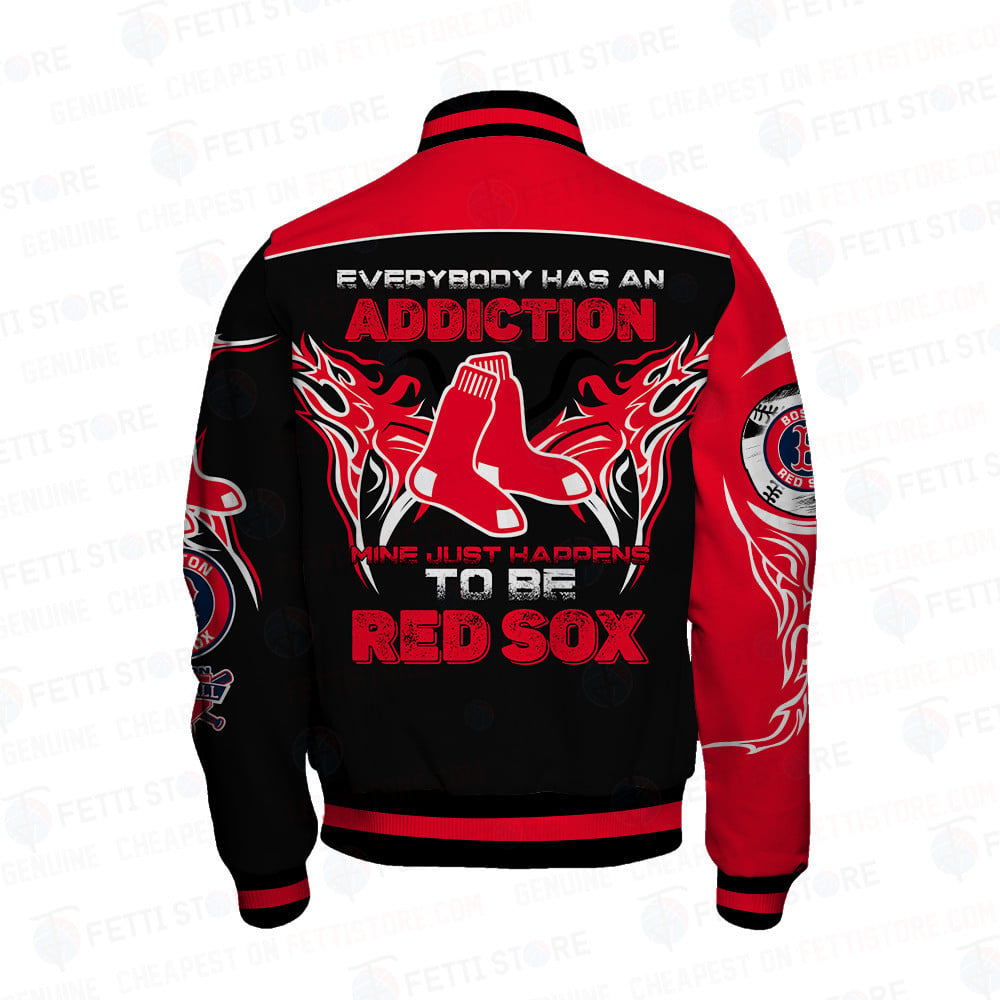 Boston Red Sox Major League Baseball AOP Varsity Jacket - All-Over-Printed Jacket