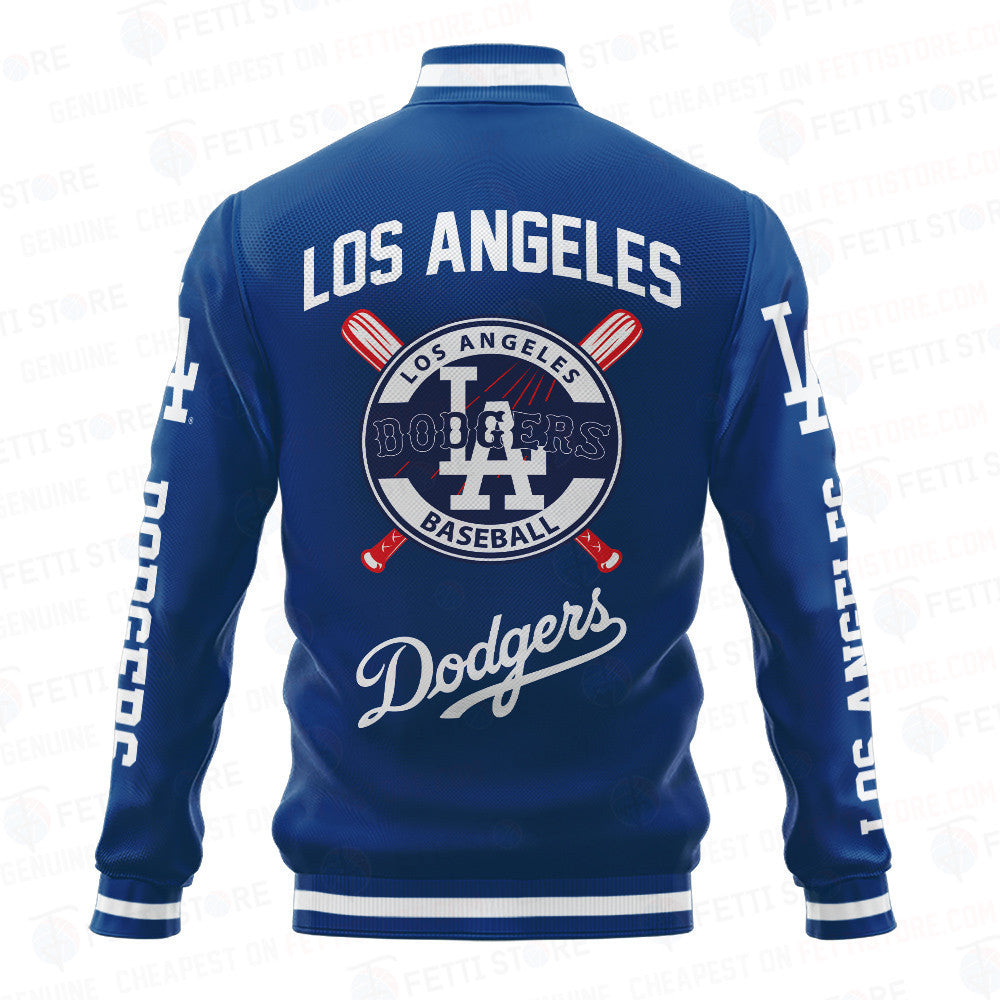 Los Angeles Dodgers Baseball Traditional Pattern AOP Varsity Jacket SH1 - All-Over-Printed Jacket