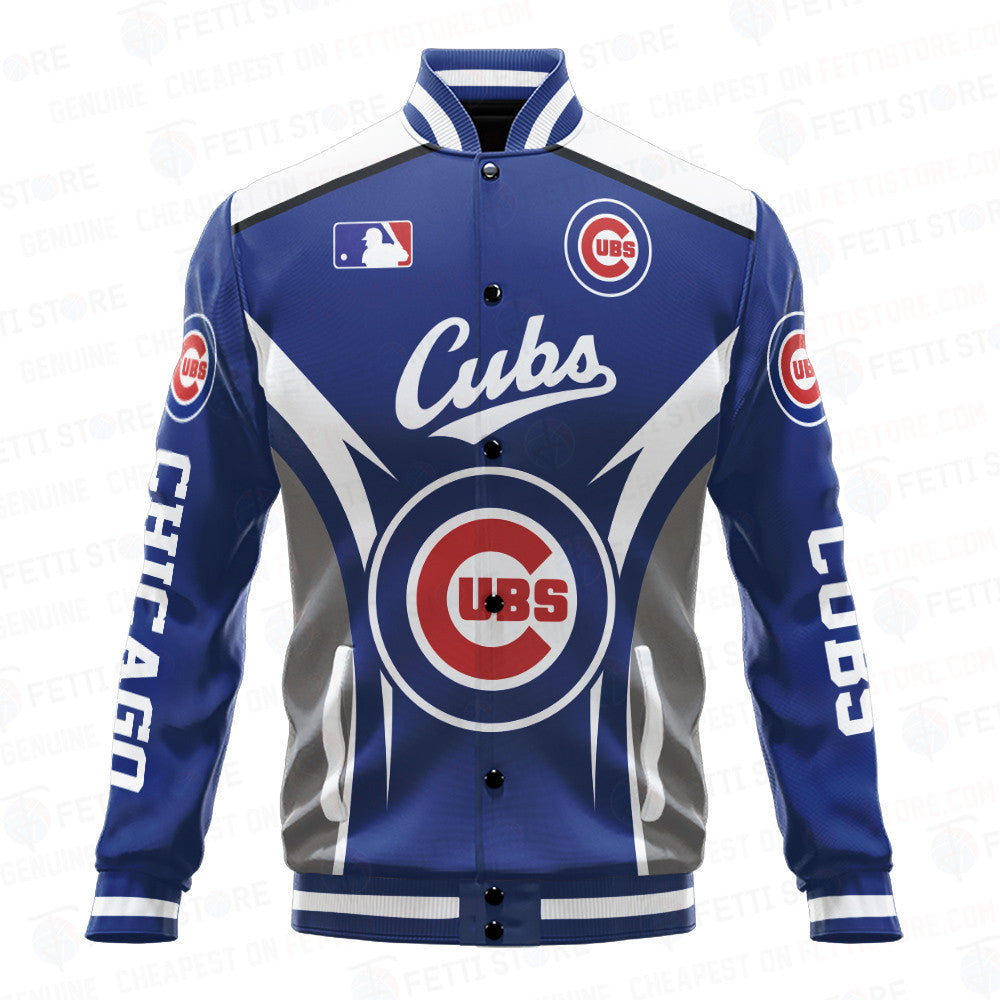 Chicago Cubs Baseball Traditional Pattern AOP Varsity Jacket SH1 - All-Over-Printed Jacket