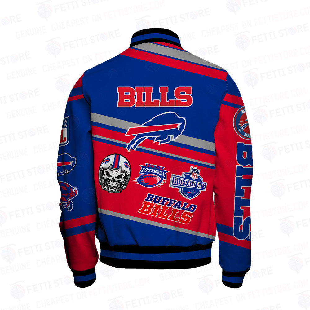 Buffalo Bills American Football League Pattern Varsity Jacket - All-Over-Printed Jacket