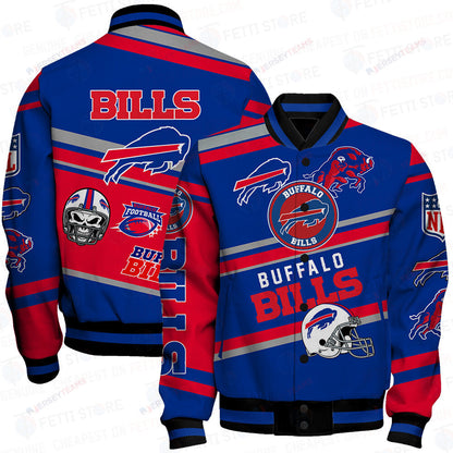 Buffalo Bills American Football League Pattern Varsity Jacket - All-Over-Printed Jacket