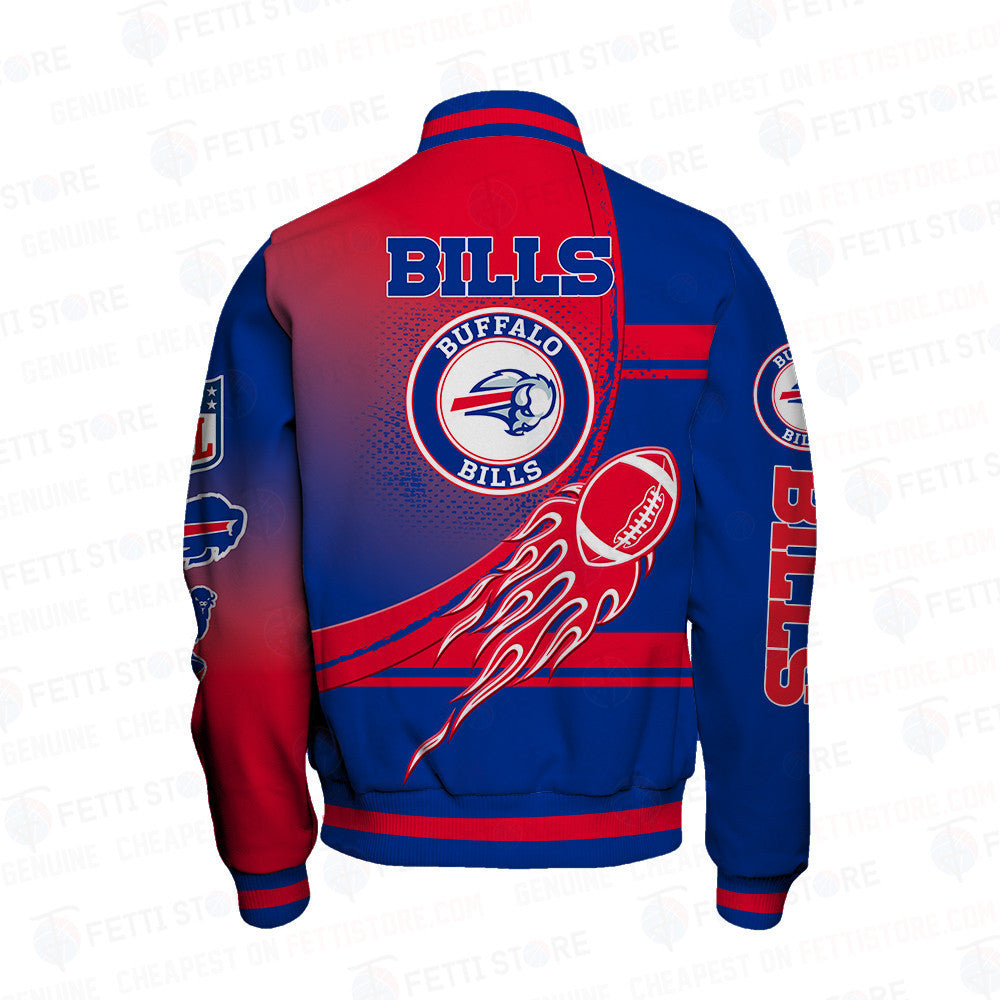 Buffalo Bills American Football League Pattern Varsity Jacket SH1 V3 - All-Over-Printed Jacket