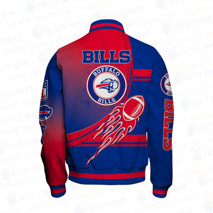 Buffalo Bills American Football League Pattern Varsity Jacket SH1 V3 - All-Over-Printed Jacket
