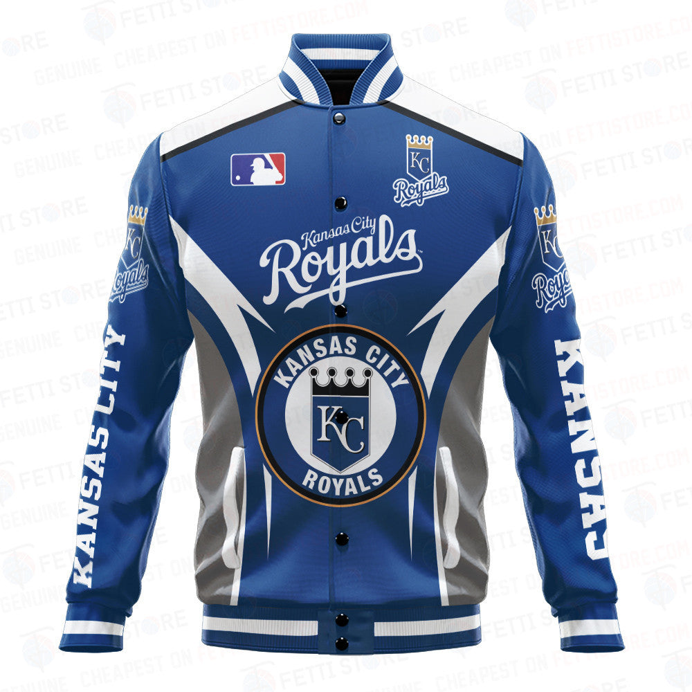 Kansas City Royals Baseball Traditional Pattern AOP Varsity Jacket SH1 - All-Over-Printed Jacket