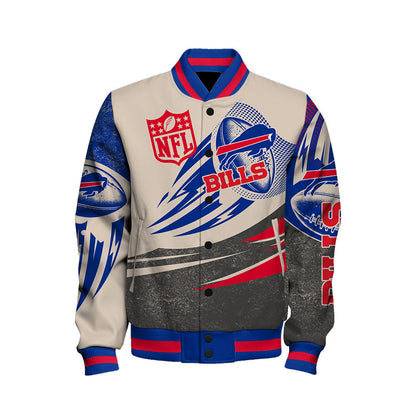 Buffalo Bills - National Football League Customized AOP Varsity Jacket V10 - All-Over-Printed Jacket