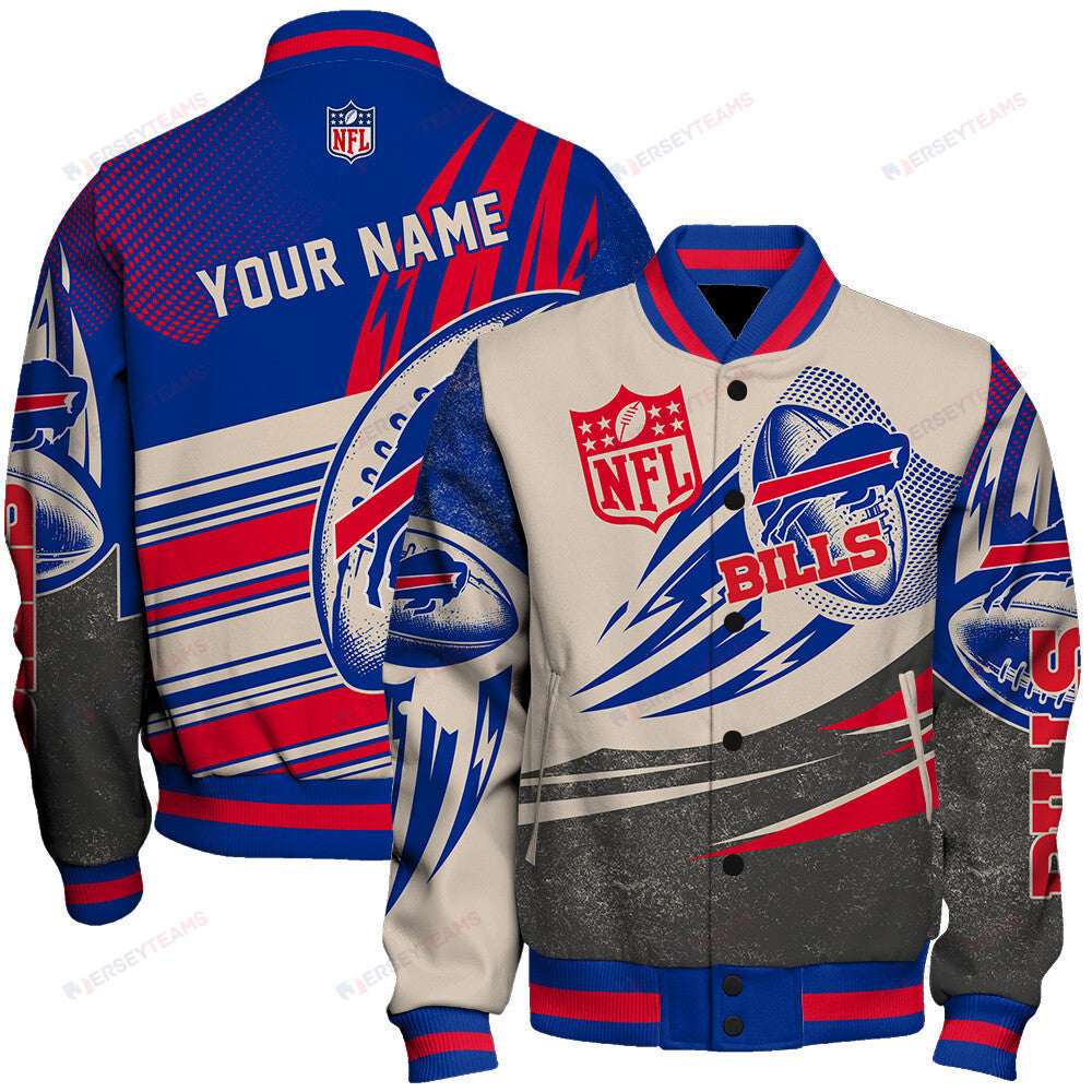 Buffalo Bills - National Football League Customized AOP Varsity Jacket V10 - All-Over-Printed Jacket