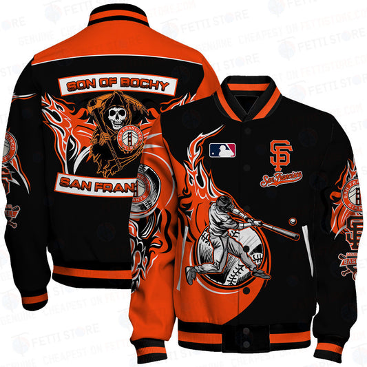 San Francisco Giants Major League Baseball AOP Varsity Jacket - All-Over-Printed Jacket