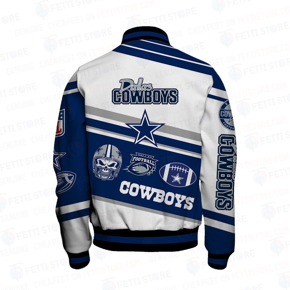 Dallas Cowboys American Football League Pattern Varsity Jacket - All-Over-Printed Jacket