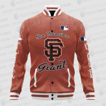 San Francisco Giants - Major League Baseball AOP Varsity Jacket V8 - All-Over-Printed Jacket