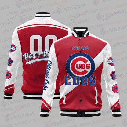 Chicago Cubs League Baseball AOP Varsity Jacket SH1 V2 - All-Over-Printed Jacket