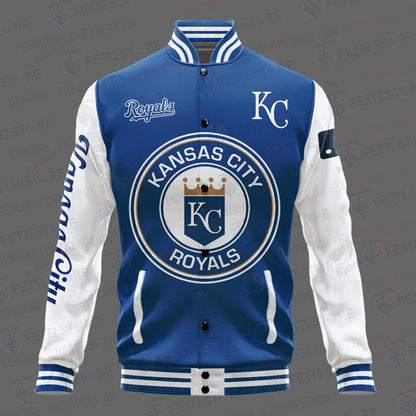 Kansas City Royals Major League Baseball AOP Varsity Jacket STM - All-Over-Printed Jacket