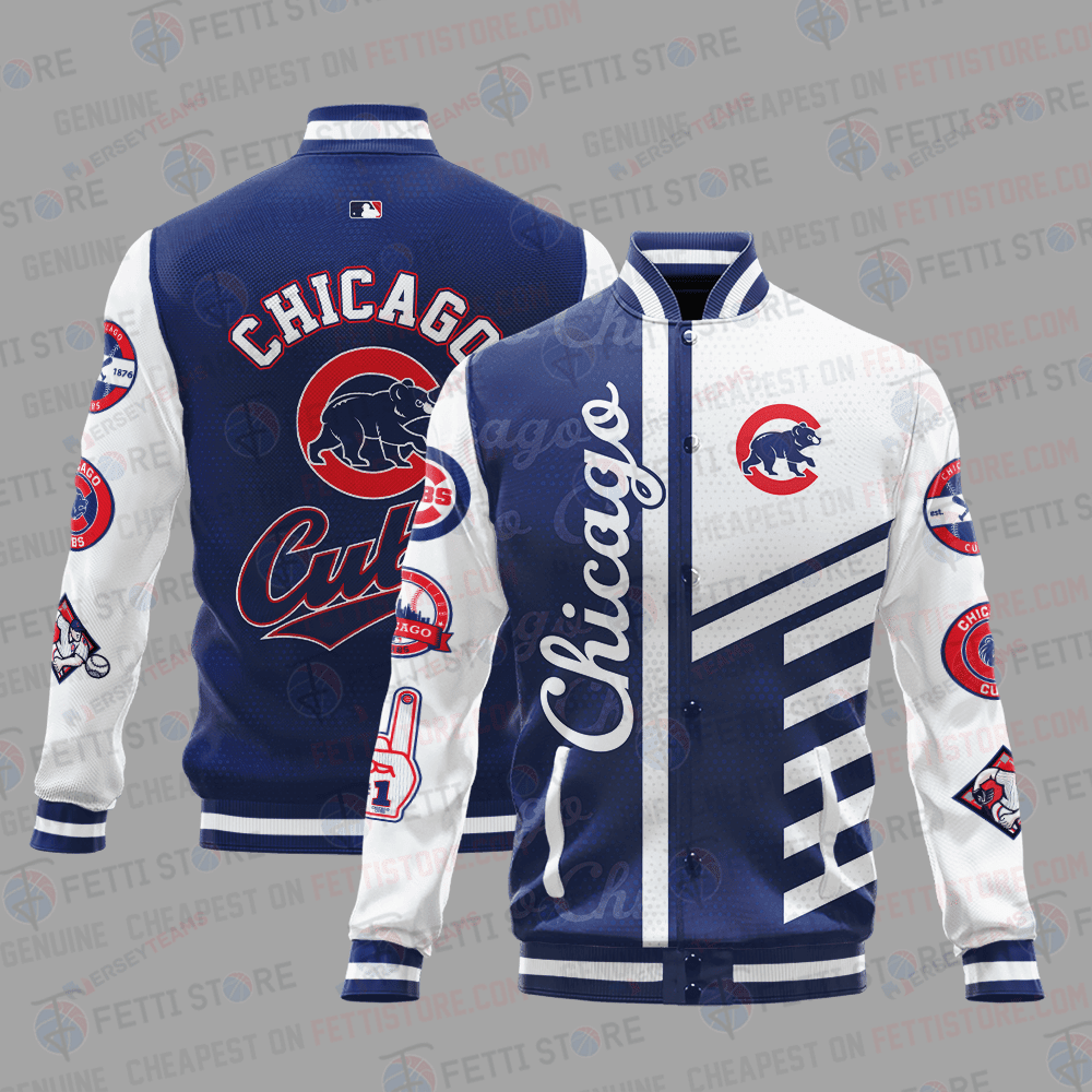 Chicago Cubs American League Baseball Varsity Jacket SH1 V1 - All-Over-Printed Jacket