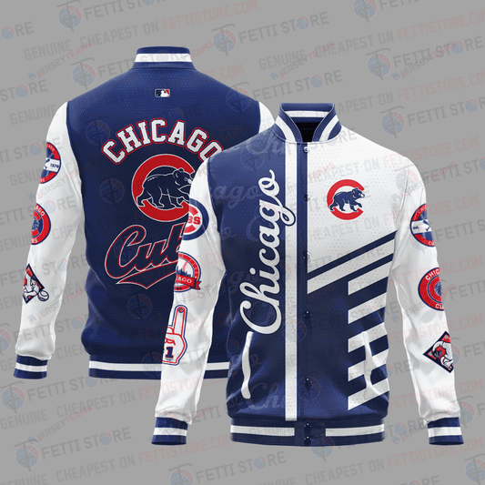 Chicago Cubs American League Baseball Varsity Jacket SH1 V1 - All-Over-Printed Jacket