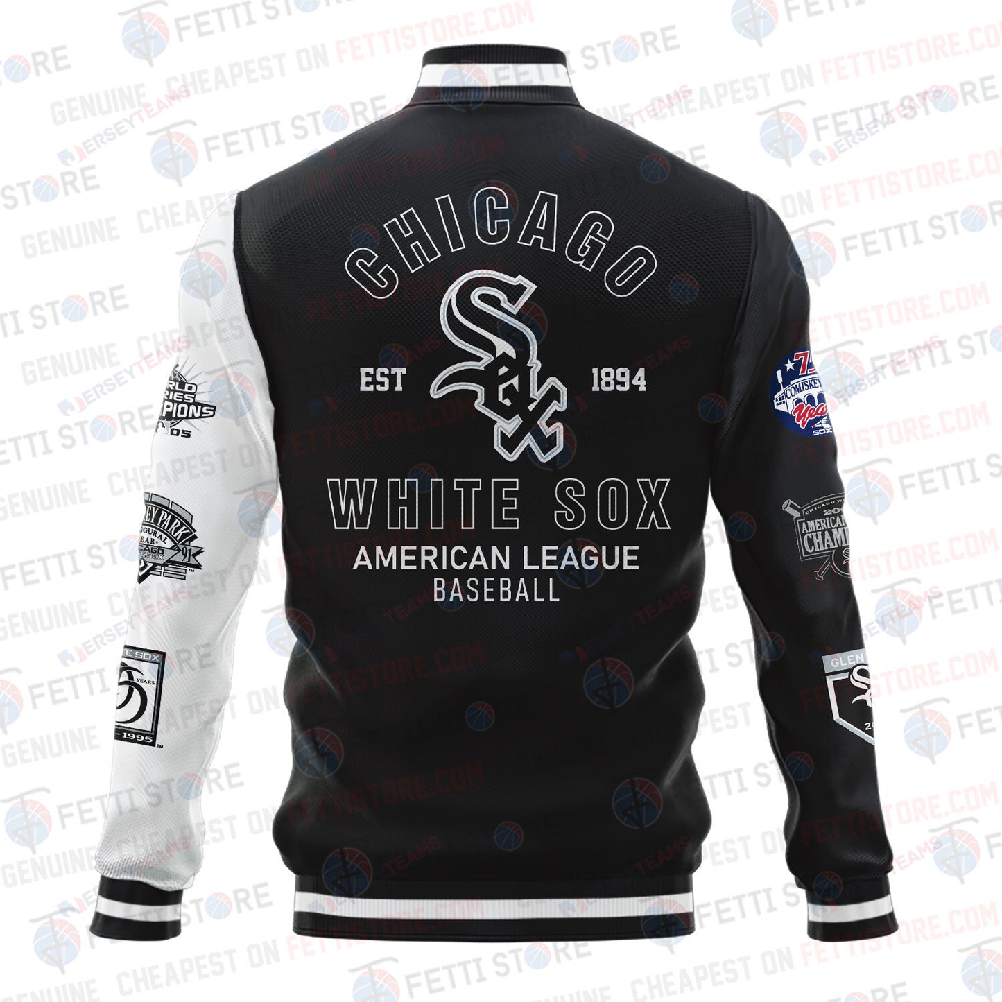 Chicago White Sox American League Baseball Varsity Jacket SH1 - All-Over-Printed Jacket