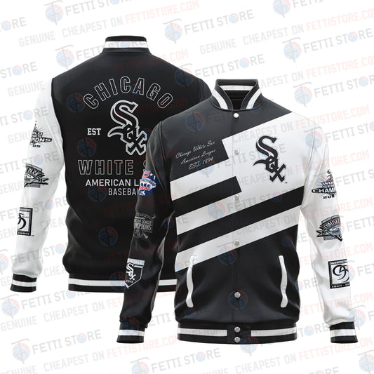 Chicago White Sox American League Baseball Varsity Jacket SH1 - All-Over-Printed Jacket