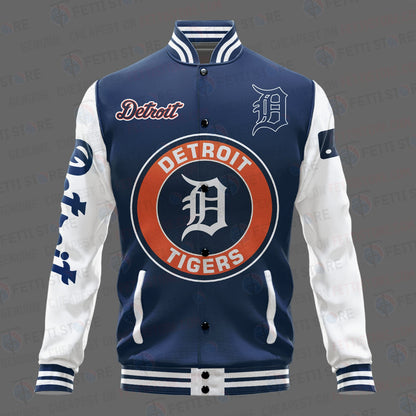 Detroit Tigers Major League Baseball AOP Varsity Jacket STM - All-Over-Printed Jacket