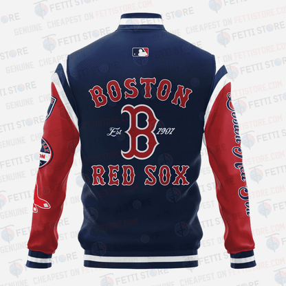 Boston Red Sox Major League Baseball AOP Varsity Jacket SH1 V1 - All-Over-Printed Jacket