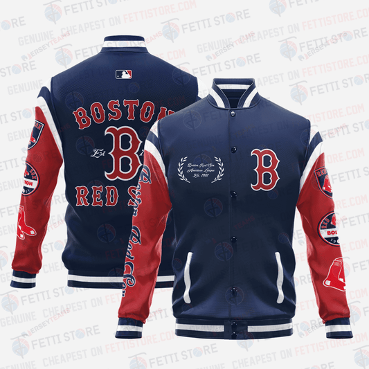 Boston Red Sox Major League Baseball AOP Varsity Jacket SH1 V1 - All-Over-Printed Jacket