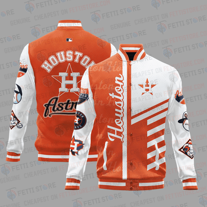 Houston Astros American League Baseball Varsity Jacket SH1 V1 - All-Over-Printed Jacket