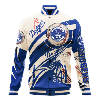 Los Angeles Dodgers - Major League Baseball AOP Varsity Jacket V9 - All-Over-Printed Jacket