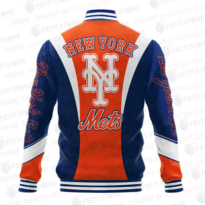 New York Mets American League Baseball Varsity Jacket SH1 V2 - All-Over-Printed Jacket