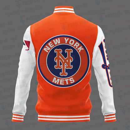 New York Mets Major League Baseball AOP Varsity Jacket STM - All-Over-Printed Jacket