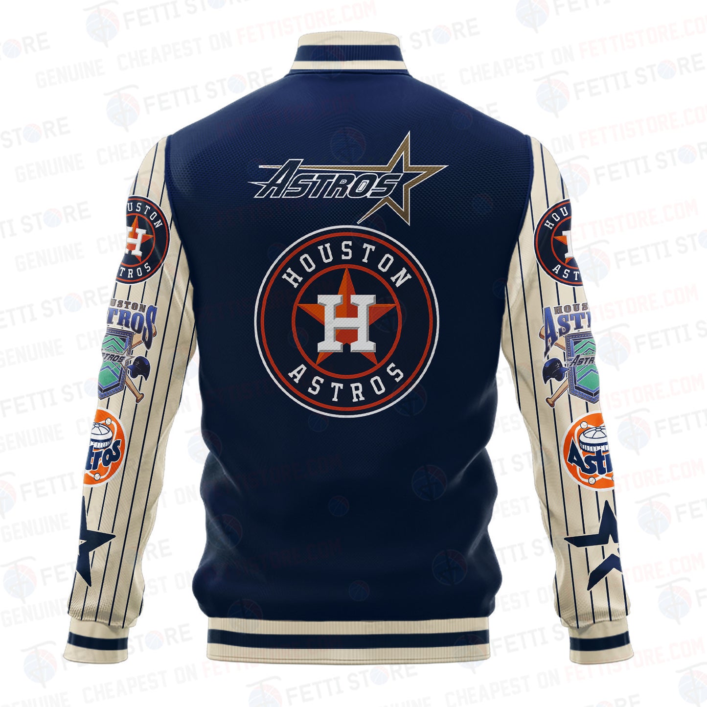 Houston Astros - Major League Baseball AOP Varsity Jacket V6 - All-Over-Printed Jacket