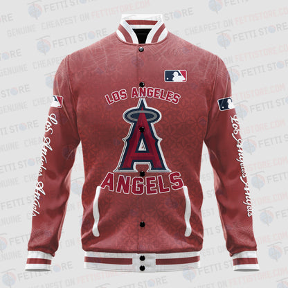 Los Angeles Angels - Major League Baseball AOP Varsity Jacket V8 - All-Over-Printed Jacket
