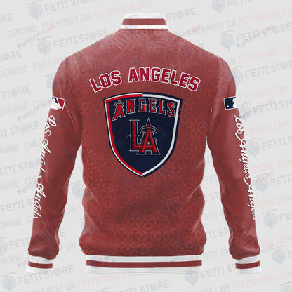 Los Angeles Angels - Major League Baseball AOP Varsity Jacket V8 - All-Over-Printed Jacket